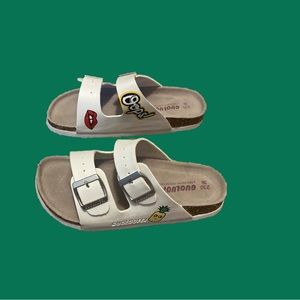 White Corkbed Birkenstock Kids NWOT Sandals